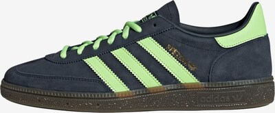 ADIDAS ORIGINALS Baskets basses 'Handball Spezial' en bleu foncé / or / vert fluo, Vue avec produit