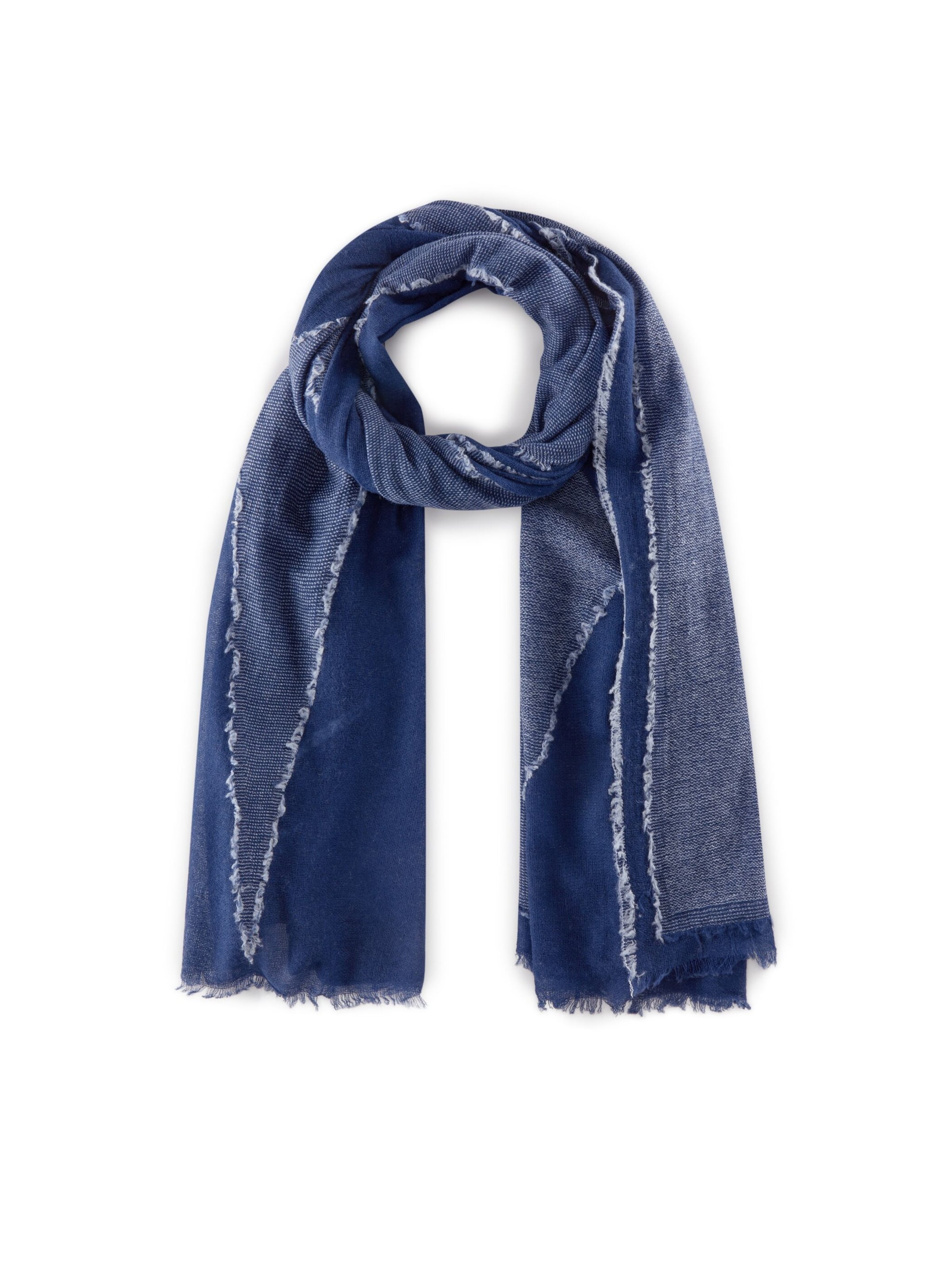 Écharpe CODELLO en bleu : devant