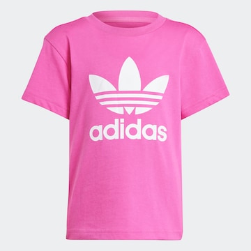 ADIDAS ORIGINALS Shirt 'Trefoil'' in Pink: front