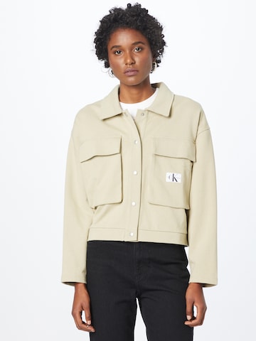 Calvin Klein Jeans Between-Season Jacket in Green: front