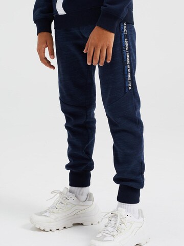 WE Fashion Regular Pants in Blue: front