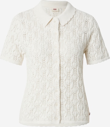LEVI'S ® Knit Cardigan 'SEASIDE' in White: front