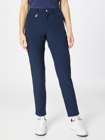 Röhnisch Regular Workout Pants 'Insulate' in Blue: front