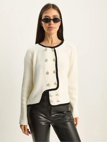 Cardigan Bianco Lucci en beige : devant