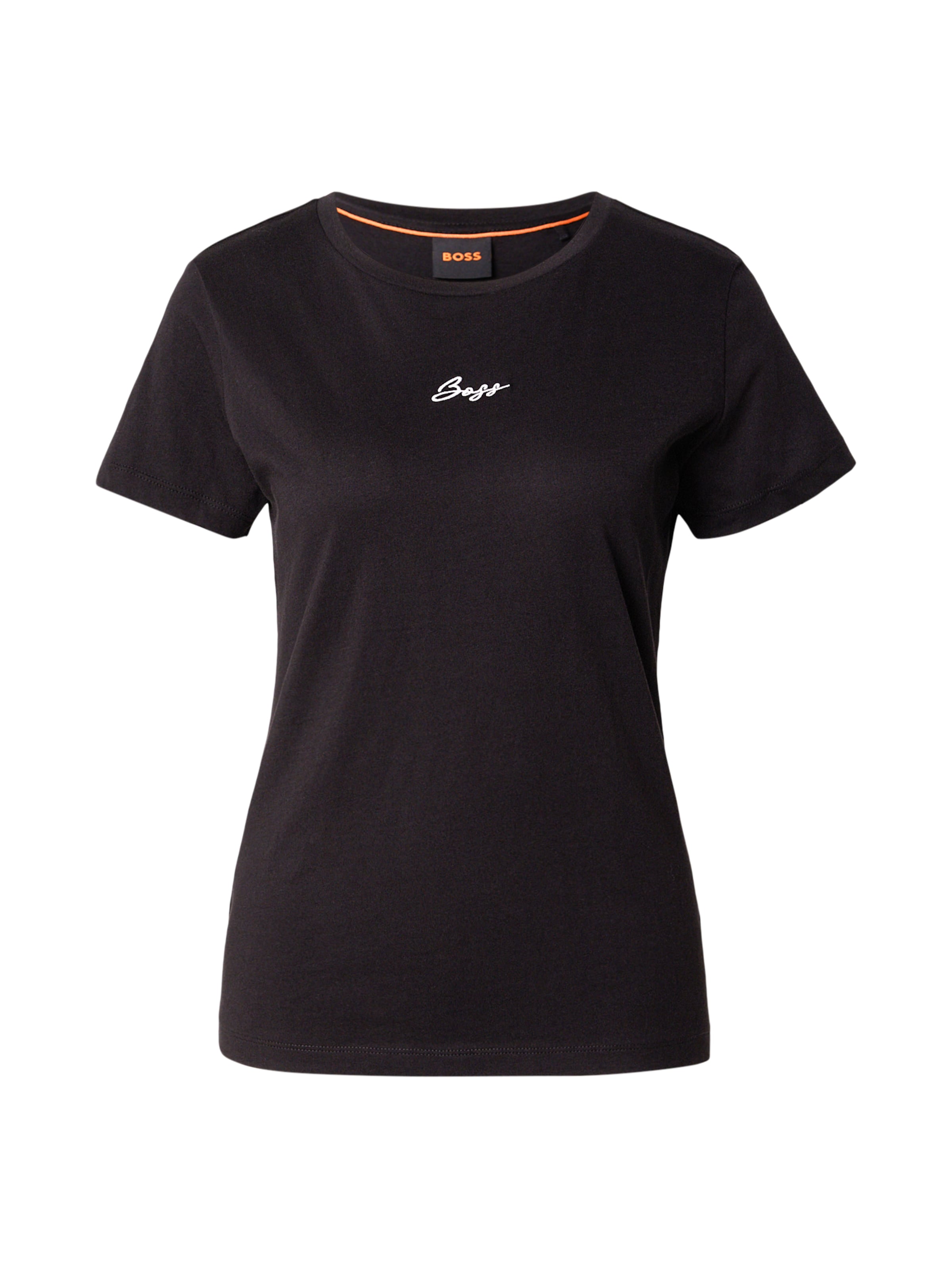 BOSS Тениска 'C_Elove' в черно: отпред
