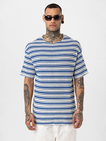 T-Shirt 'Rick' Dandalo en bleu : devant