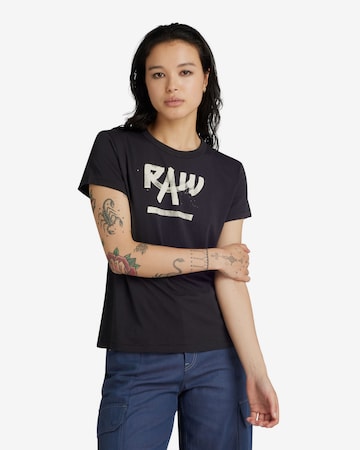 G-Star RAW Shirt in Zwart: voorkant