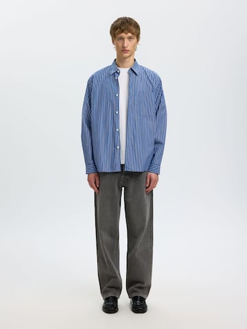 SELECTED - Ajuste regular Camisa en azul