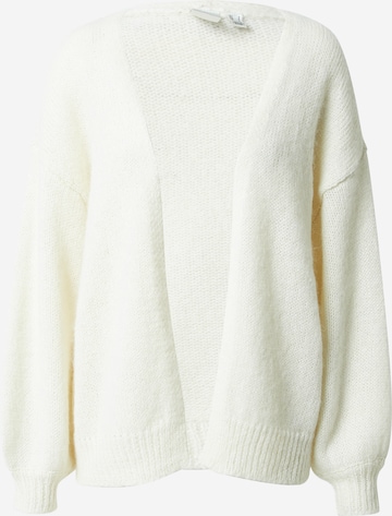 Y.A.S Knit Cardigan in White: front