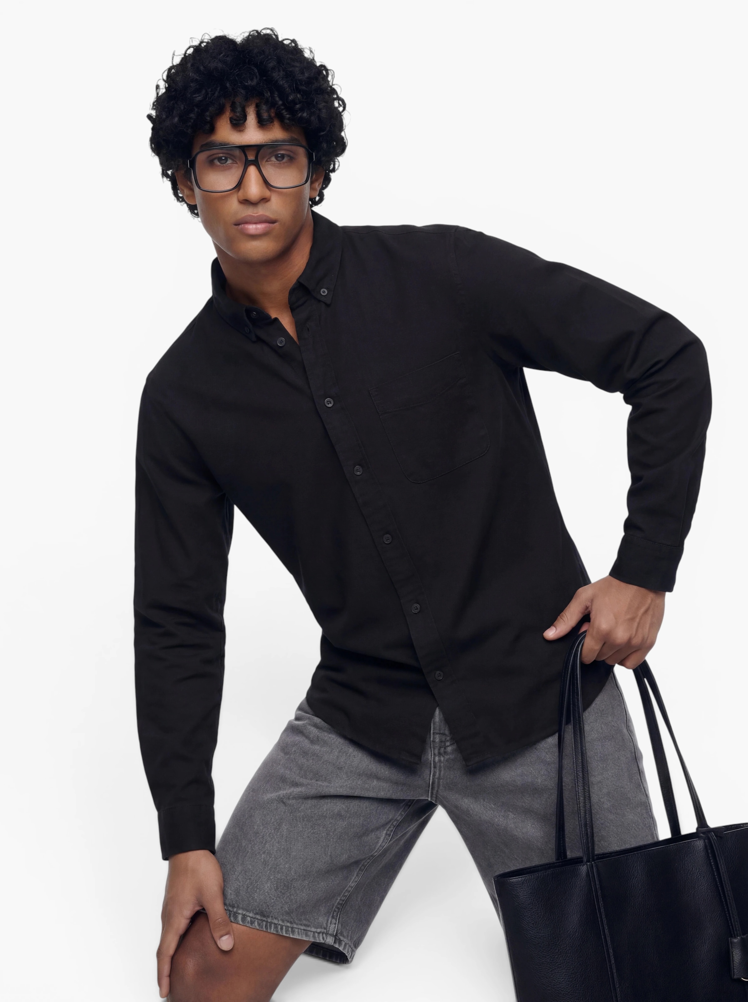 Only & Sons Regular fit Πουκάμισο 'ONSORSON' σε μαύρο