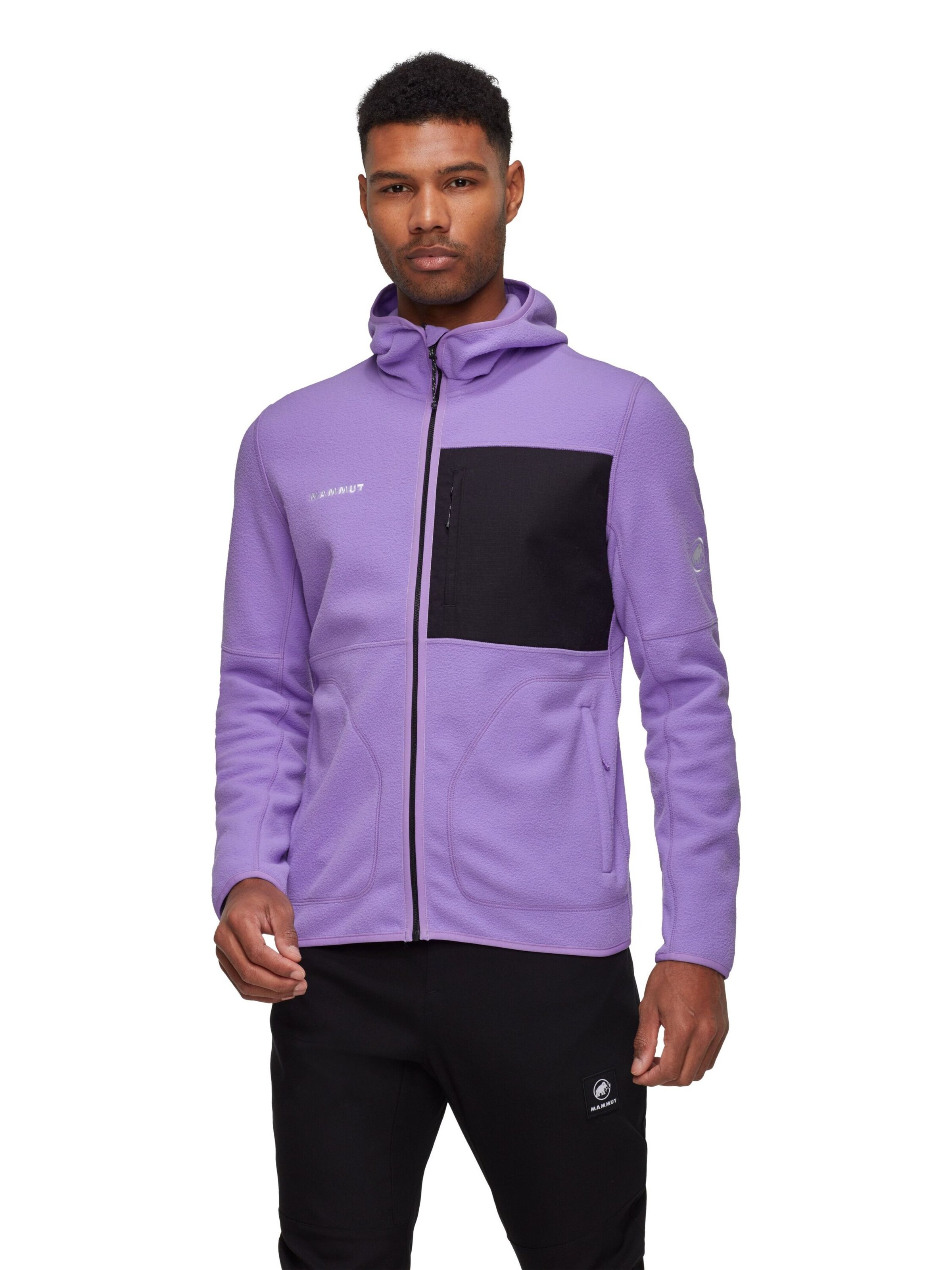 MAMMUT Athletic Fleece Jacket 'Tamaro' in Purple: front