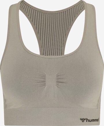 Hummel Sports Bra in Brown: front