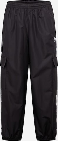 Effilé Pantalon cargo 'Camo Series ' ADIDAS ORIGINALS en noir : devant