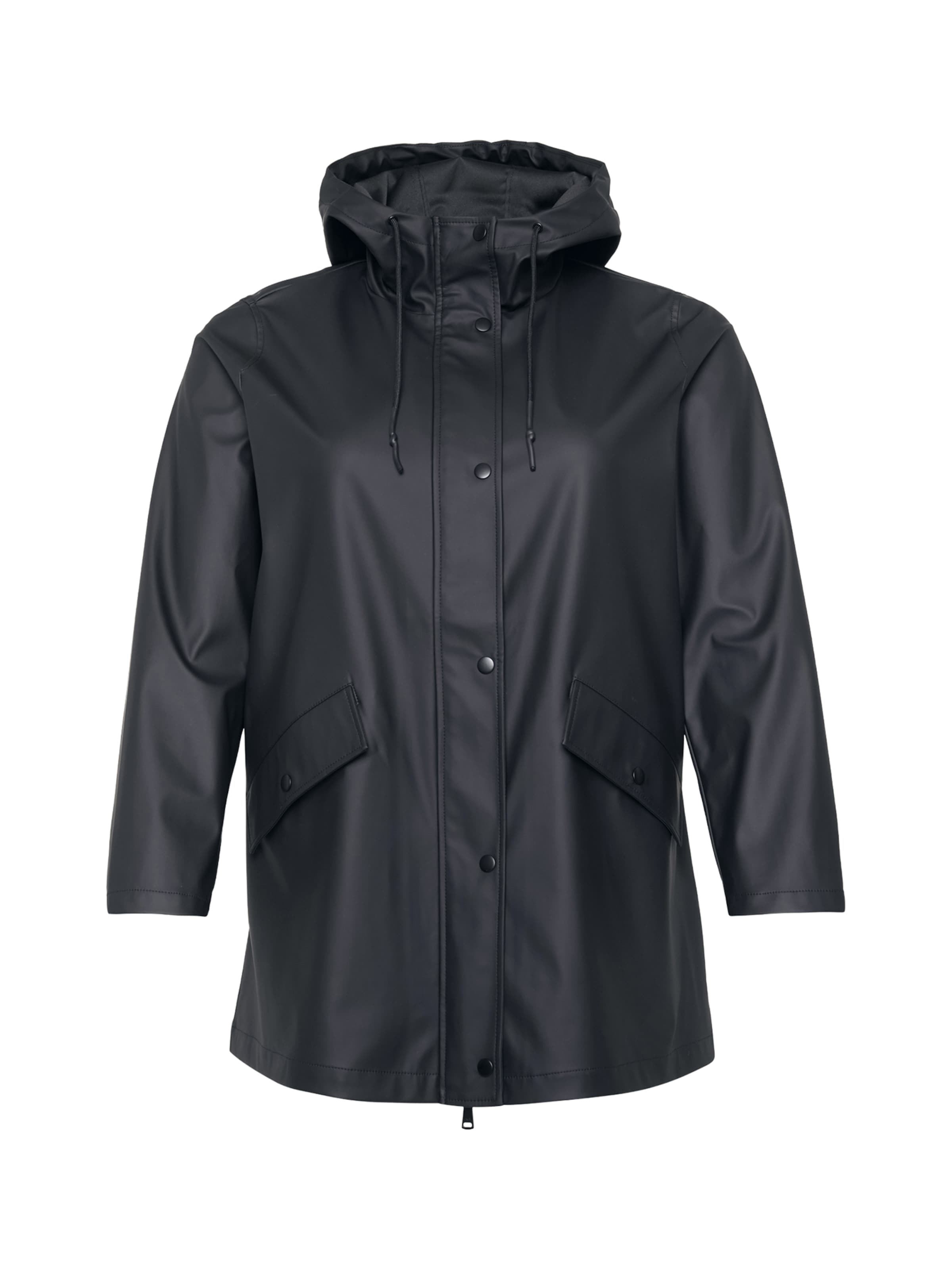 ONLY Carmakoma Übergangsmantel &#x27;ELISA&#x27; in Schwarz: Vorderseite