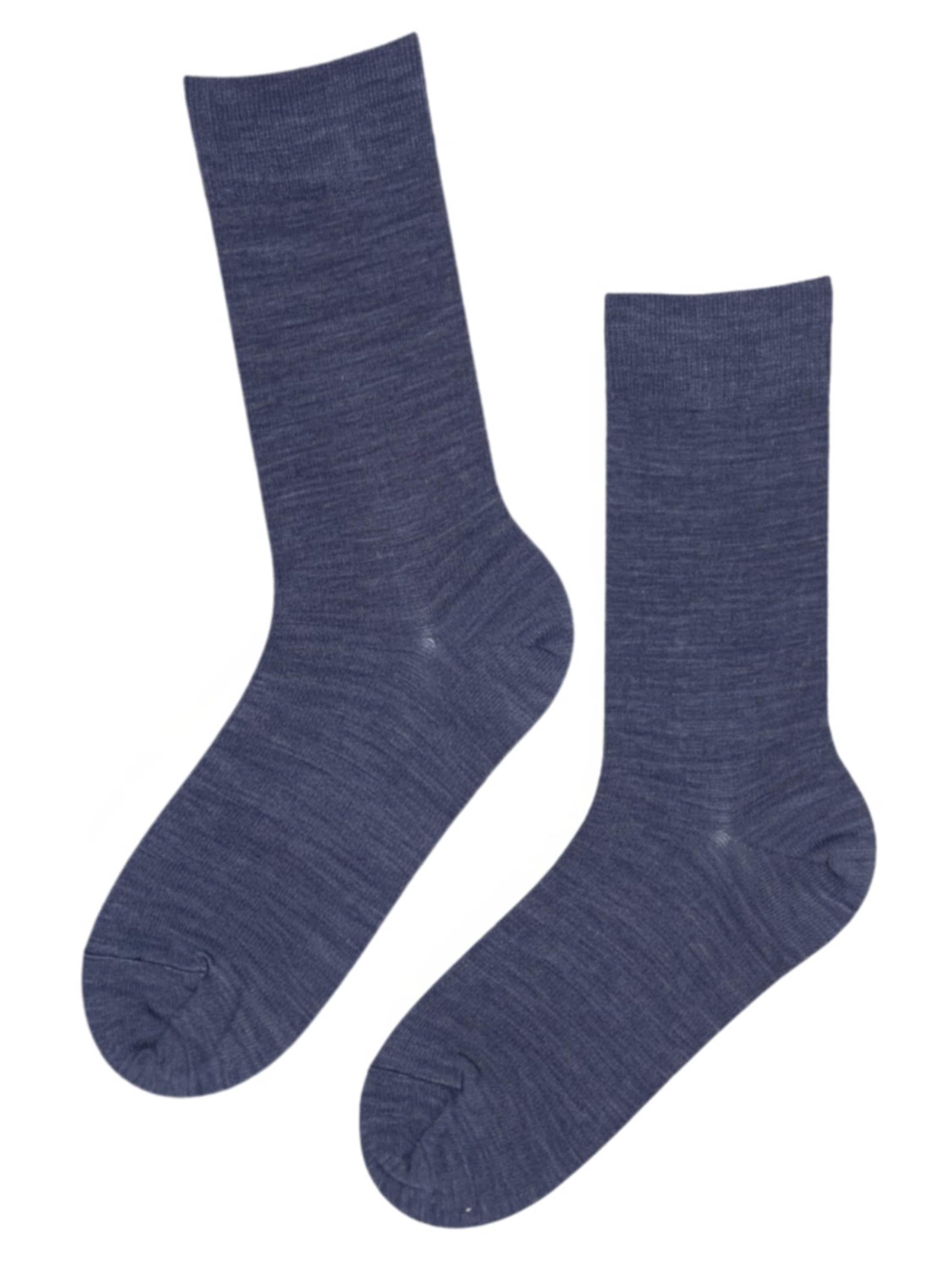 Chaussettes 'OTTO merino wool socks for men' Sokisahtel en bleu : devant