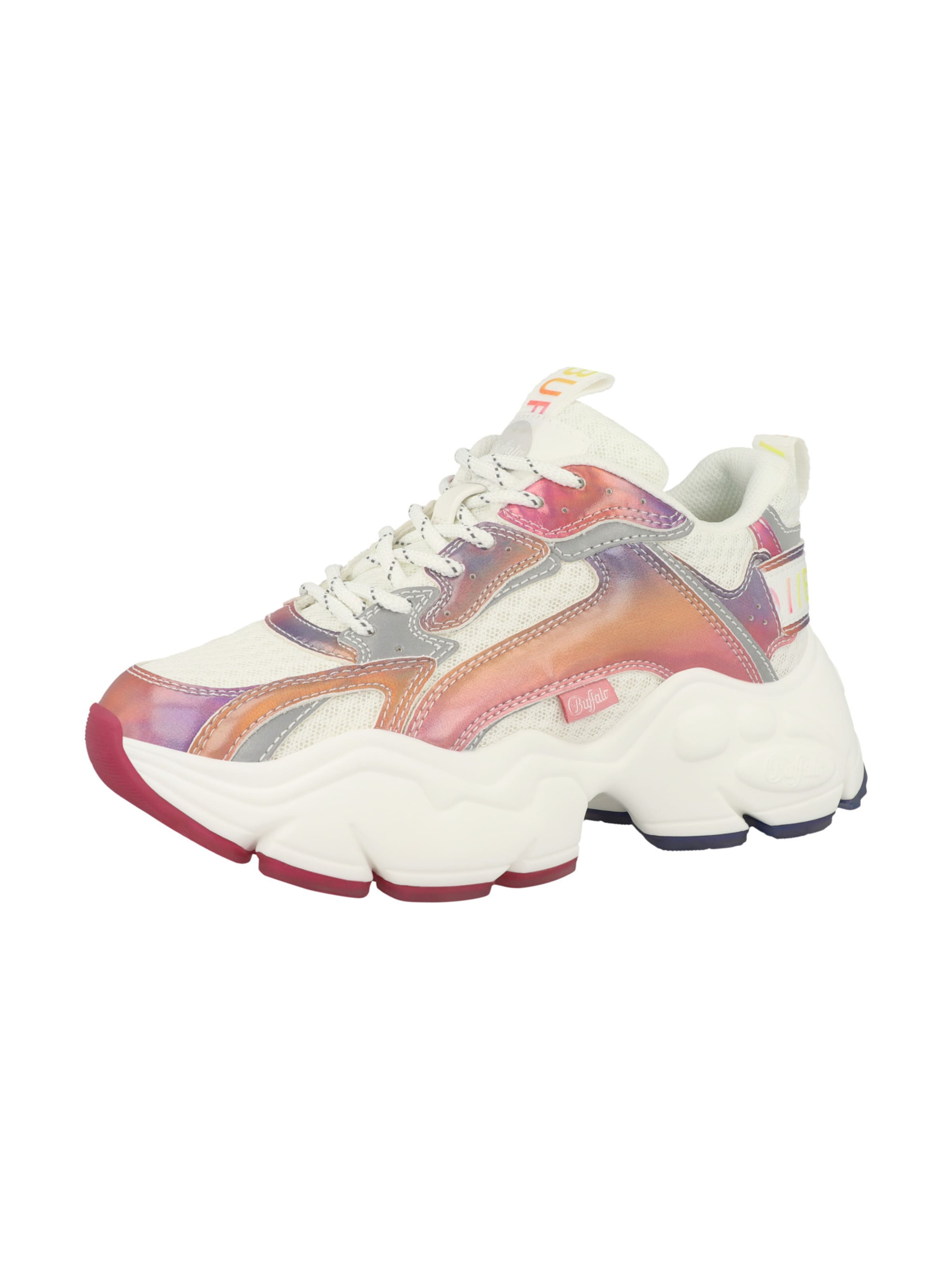 BUFFALO - Zapatillas deportivas bajas 'Binary Shadow' en blanco: frente