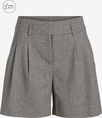 VILA Zvonové kalhoty Kalhoty se sklady v pase 'HYBORN' – šedá: přední strana