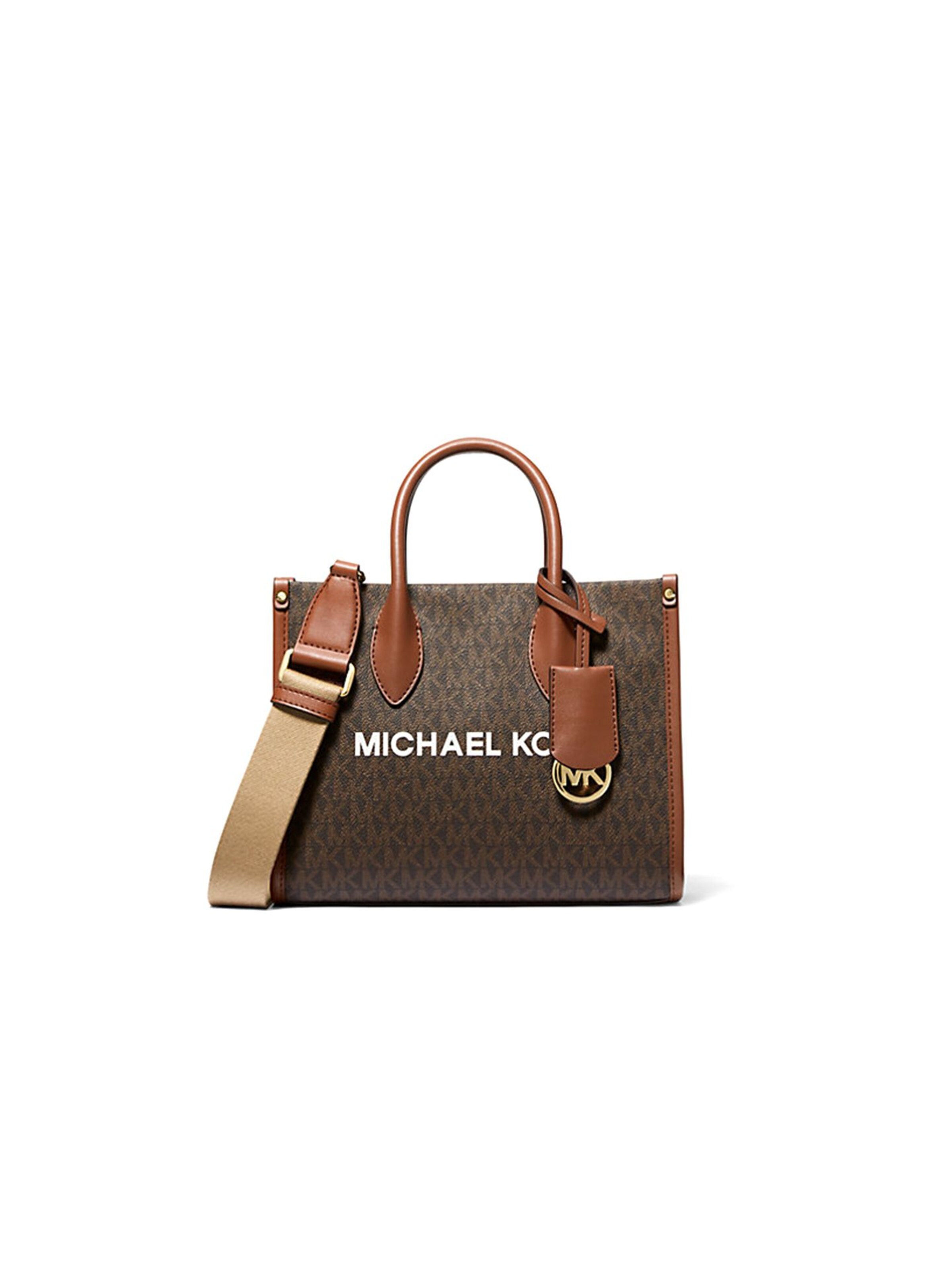Michael Kors Schoudertas 'Mirella Small Shopper Top-Zip Crossbody Bag' in One Size in de kleur Bruin, Productweergave