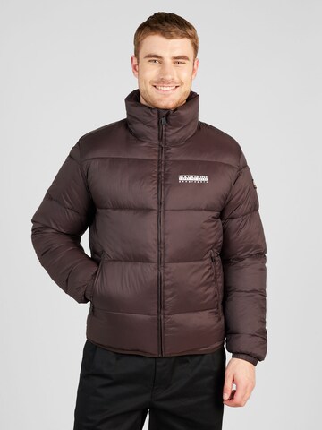 NAPAPIJRI Winter Jacket 'SUOMI' in Brown: front