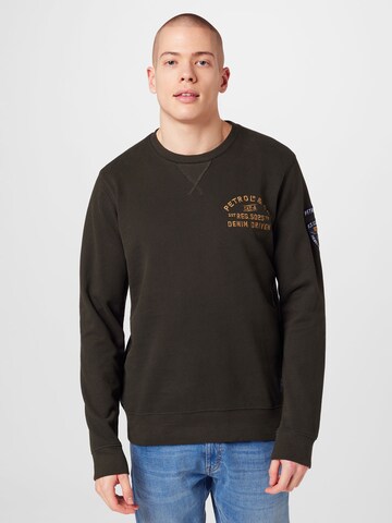 Petrol Industries Sweatshirt in Groen: voorkant