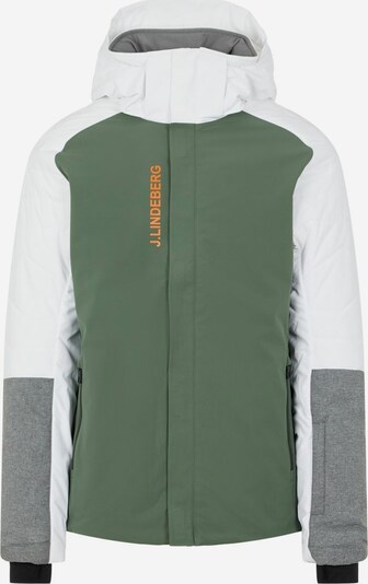J.Lindeberg Outdoorjas in de kleur Grijs / Groen / Wit, Productweergave
