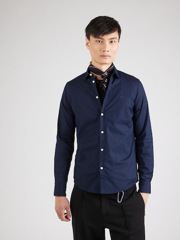 SCOTCH & SODA Слим Рубашка в Синий: спереди