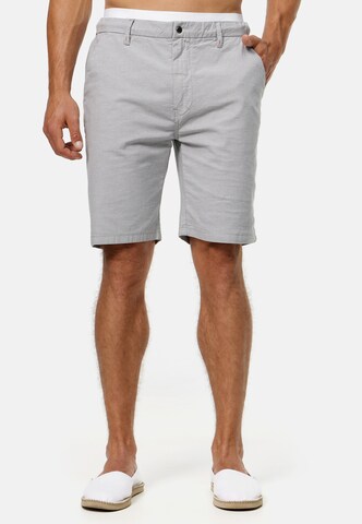 INDICODE JEANS Regular Hose 'Oklahoma' in Grau: Vorderseite