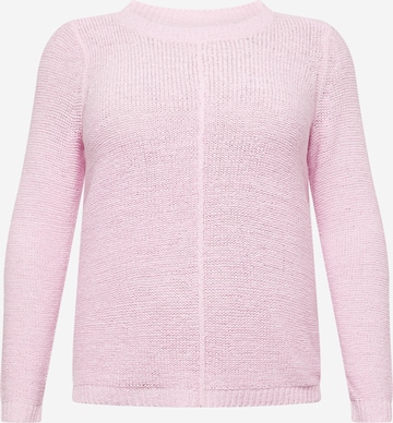 ONLY Carmakoma Sweater 'NEW FOXY' in Pink: front