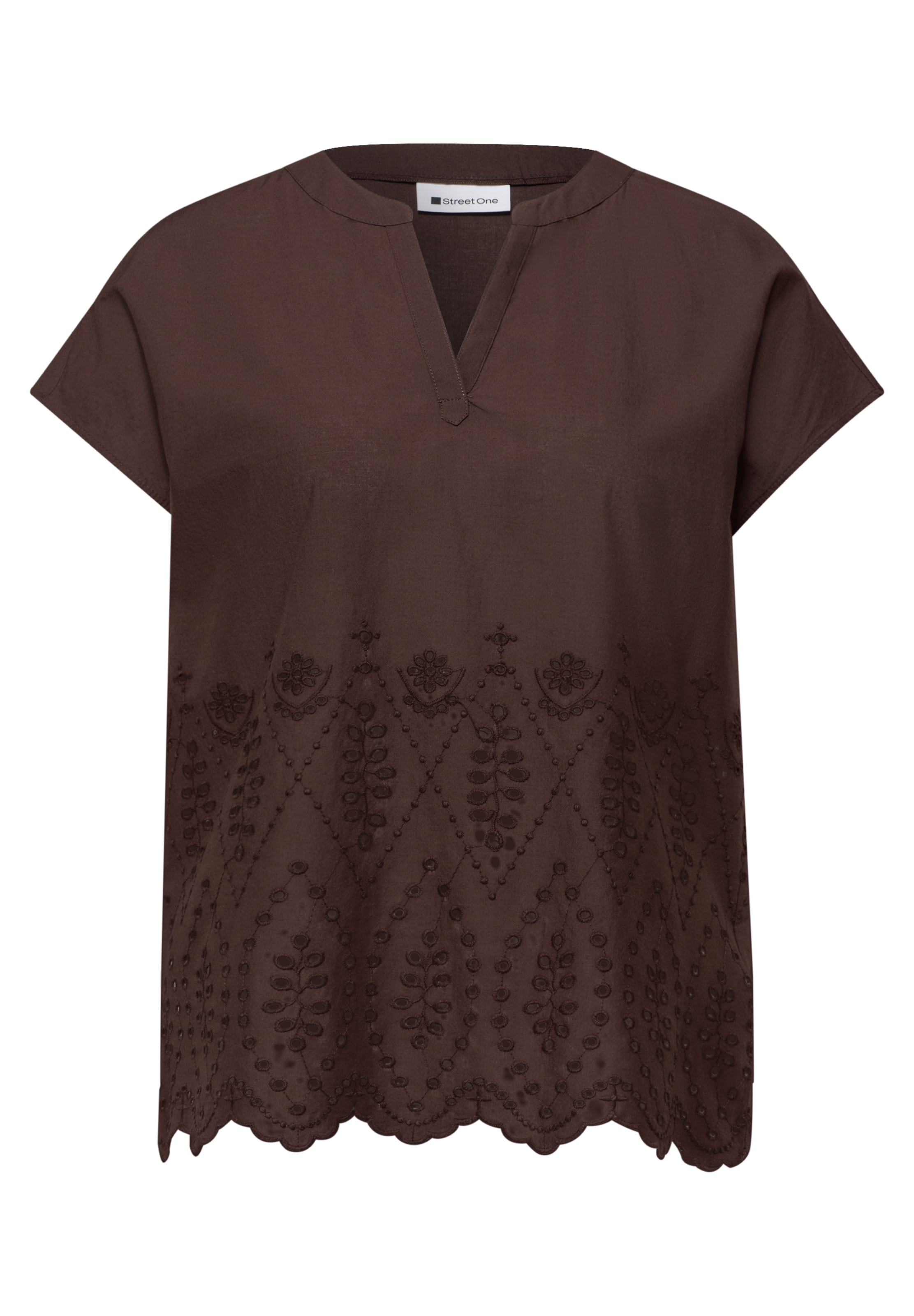 STREET ONE Blouse in Brown: front