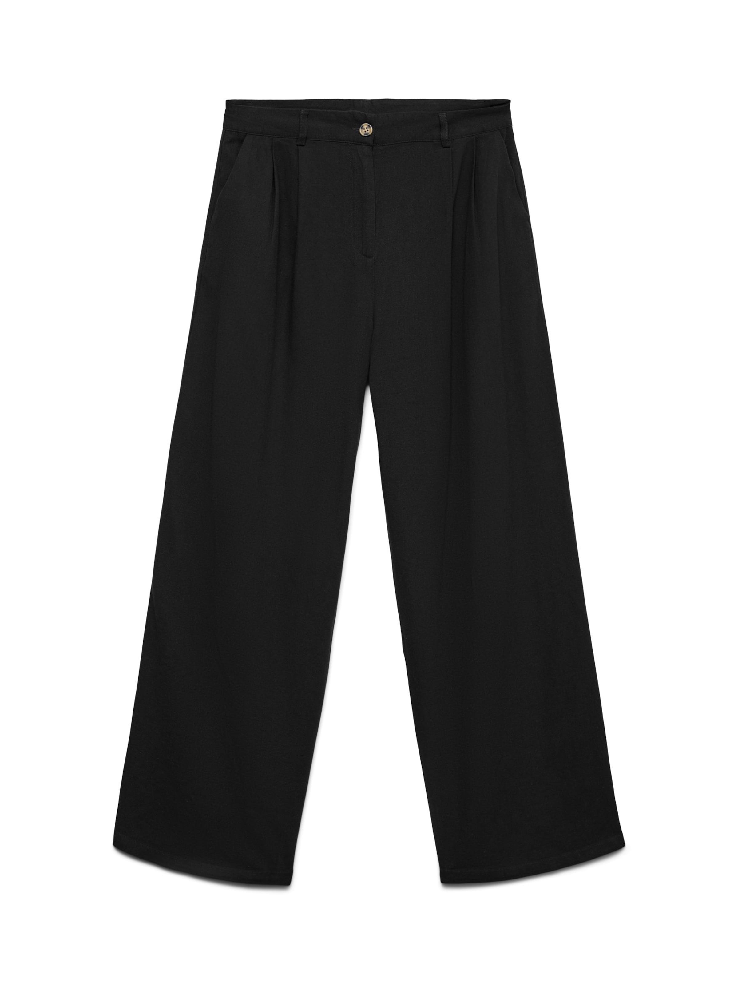 VERO MODA - Pantalón plisado 'VMMymilo' en negro: frente