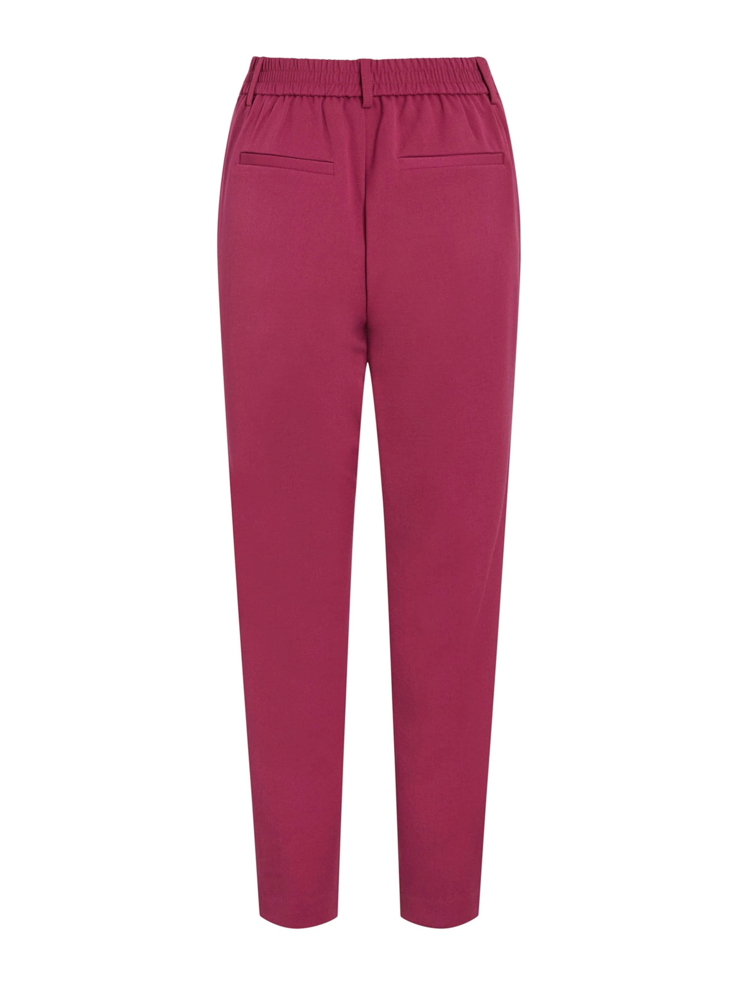 VILA Ozke Hlače z naborki 'VIVARONE' | rdeča barva