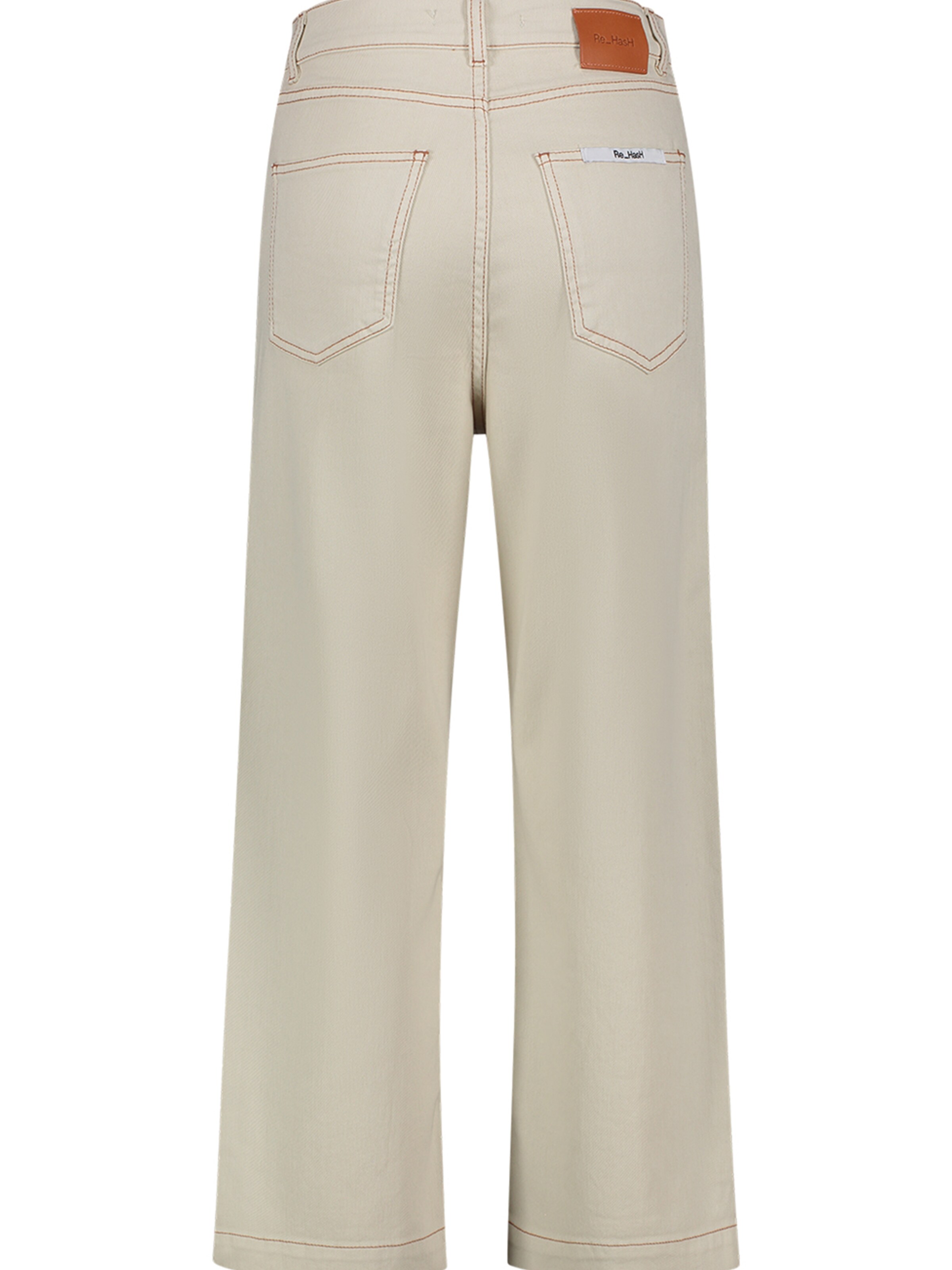 Wide Leg Pantalon Re_HasH en beige