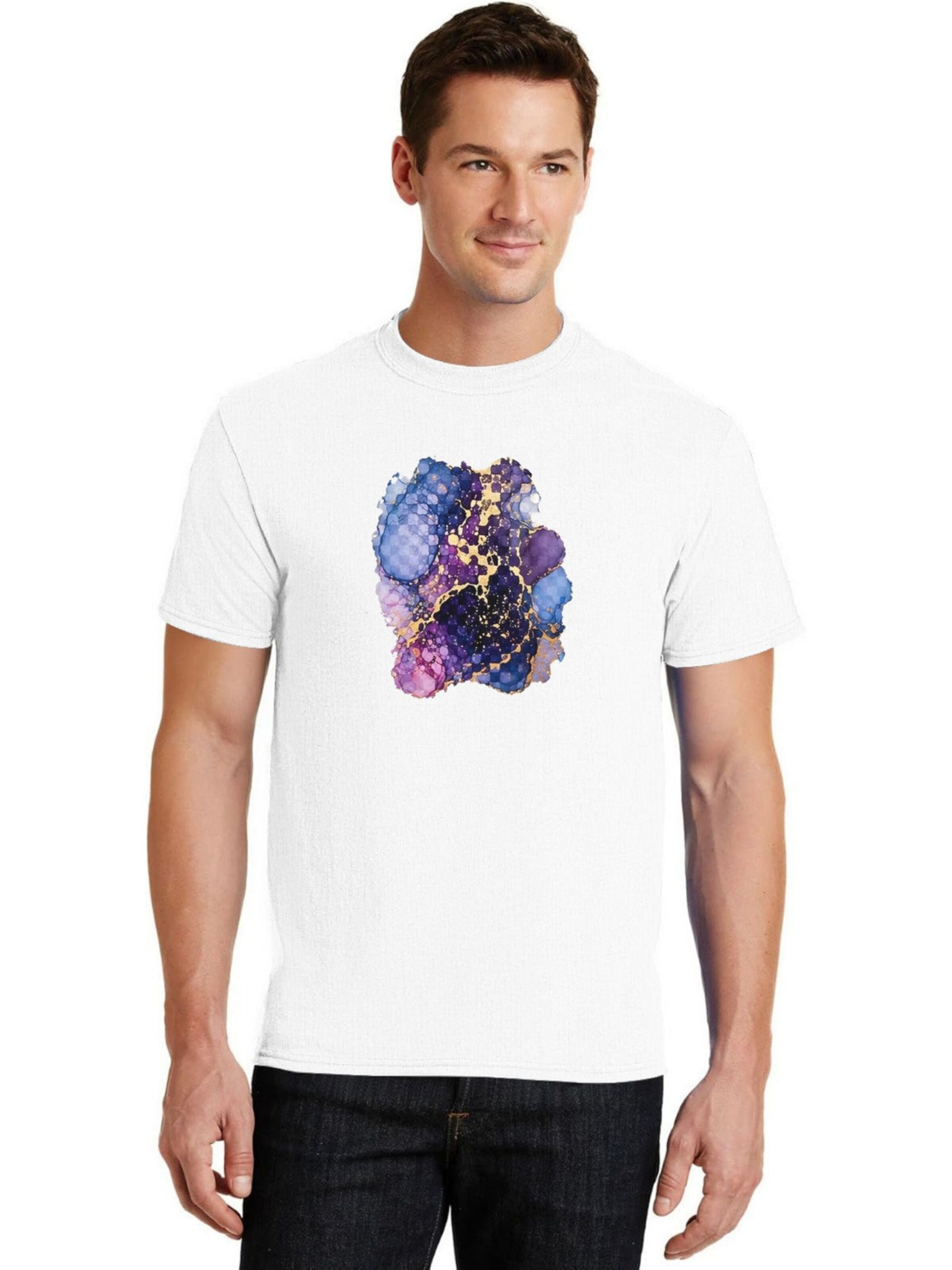 HUSKSWARE Shirt 'Grafik'‌‌‌‌‌‌ in Weiß: Vorderseite