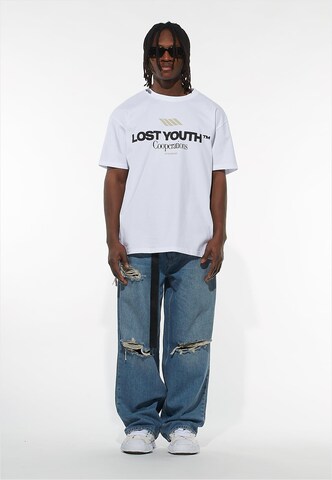 Lost Youth T-Shirt in Weiß: Vorderseite