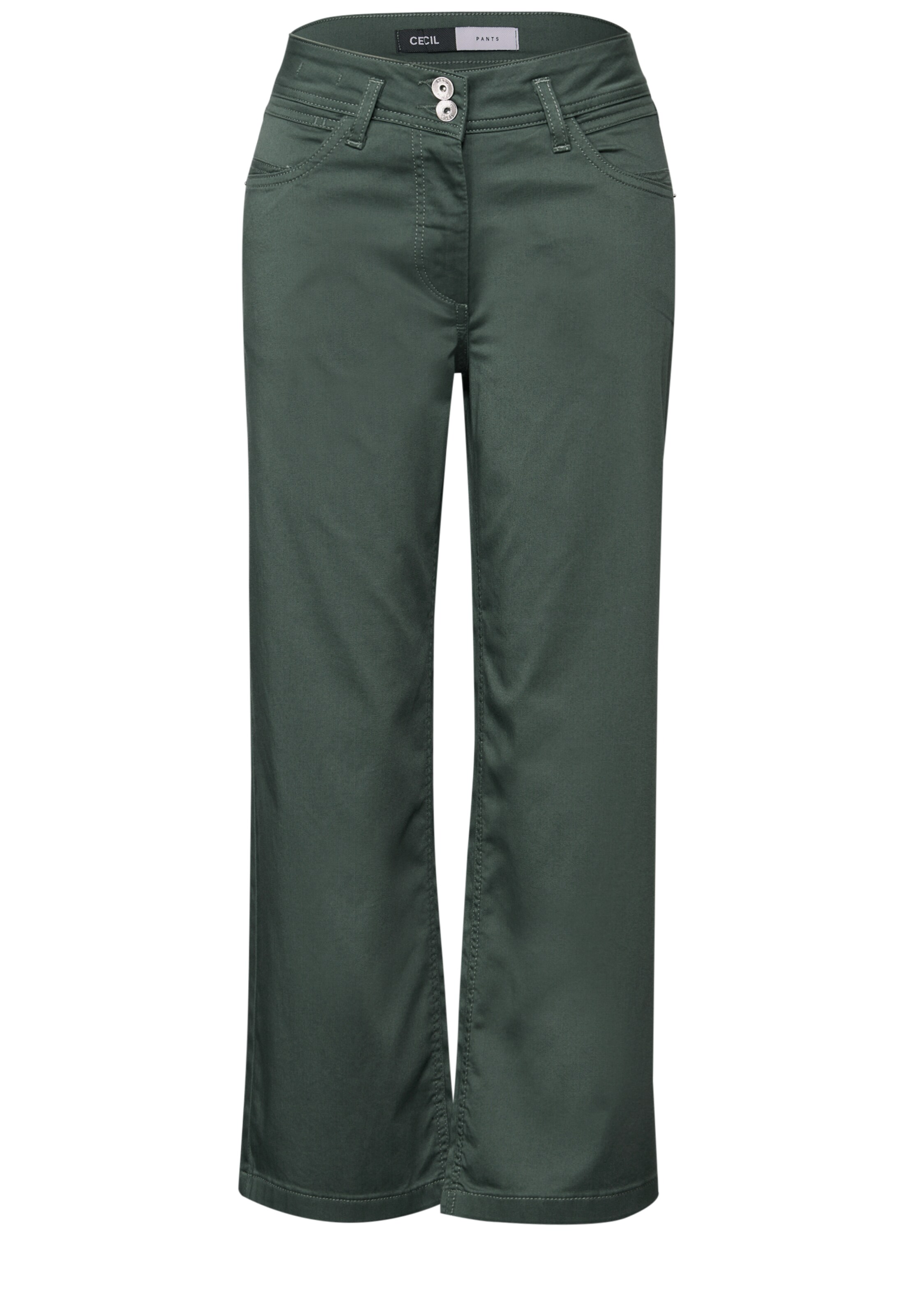 CECIL Wide leg Pants in Green: front