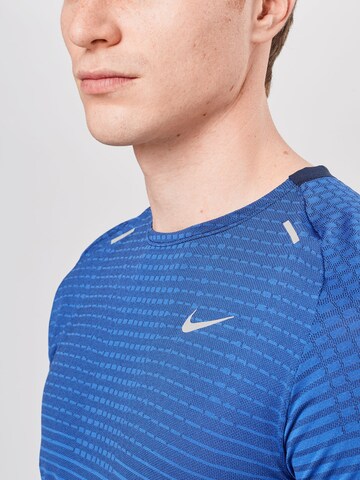 NIKE Regular Fit Sportshirt 'TECHKNIT ULTRA' in Blau