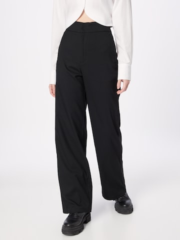 Wide Leg Pantalon 'Lykke' Lindex en noir : devant