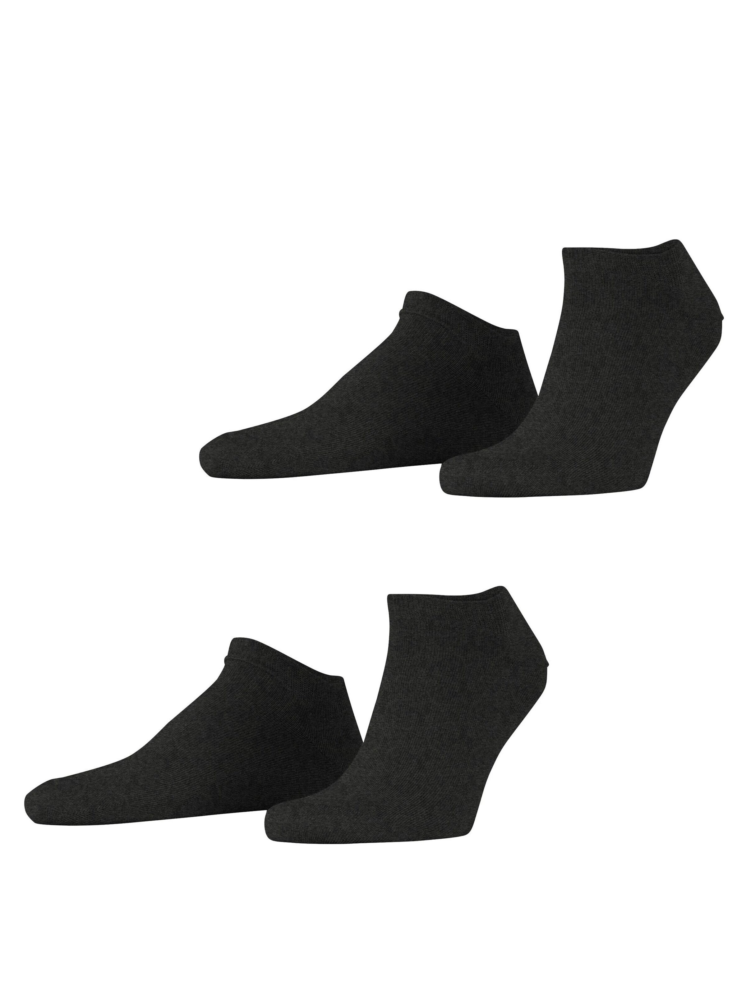 ESPRIT Füßlinge 'Basic Uni 2-Pack'‌‌ in Grau: Vorderseite