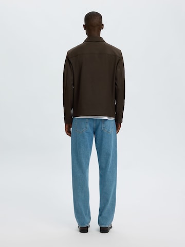 SELECTED - Chaqueta de entretiempo en marrón