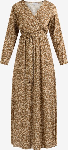 Usha Dress in Brown: front
