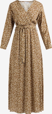 Usha Dress in Brown: front