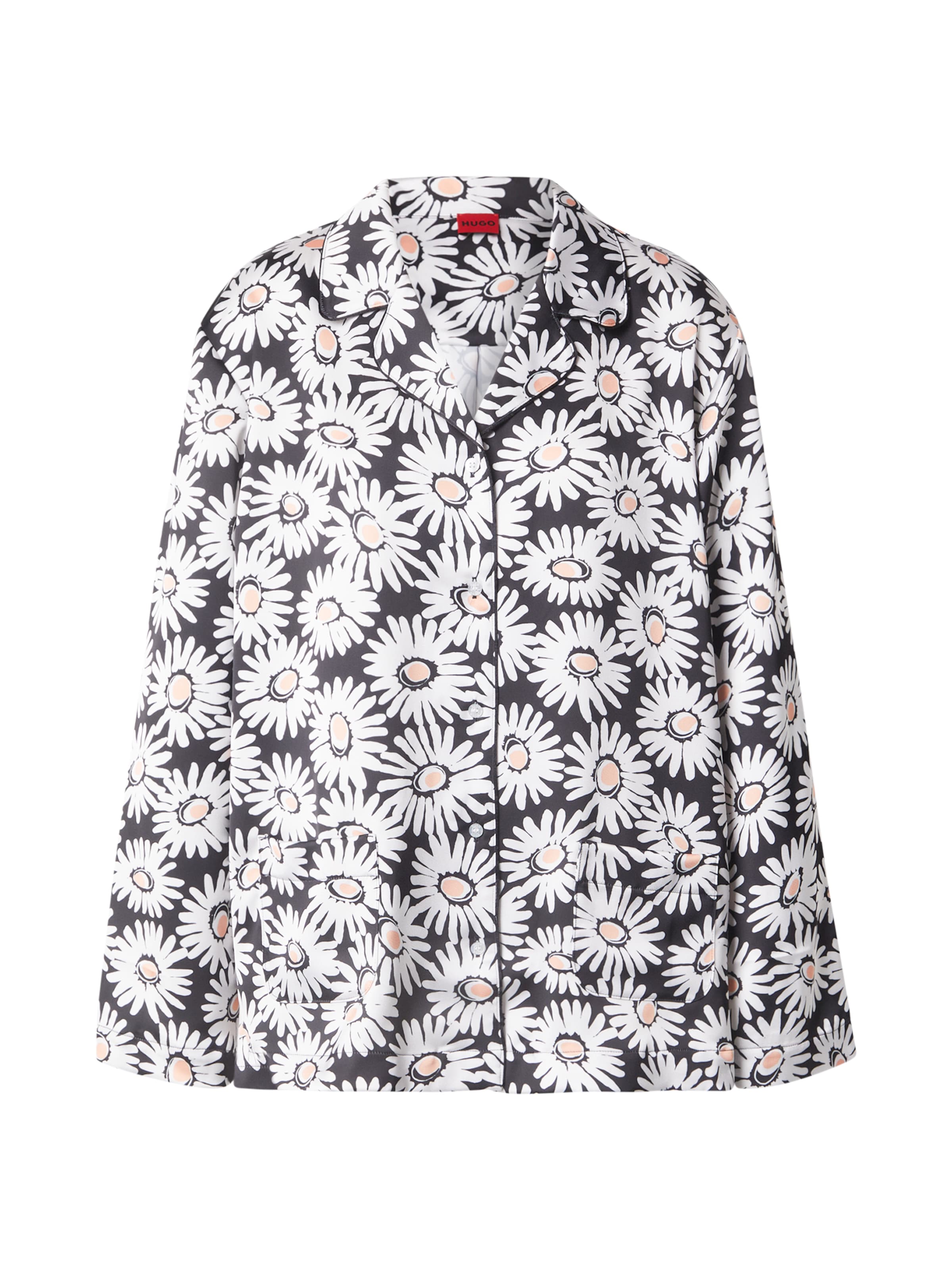 HUGO - Blusa 'Casmera-1' en negro: frente