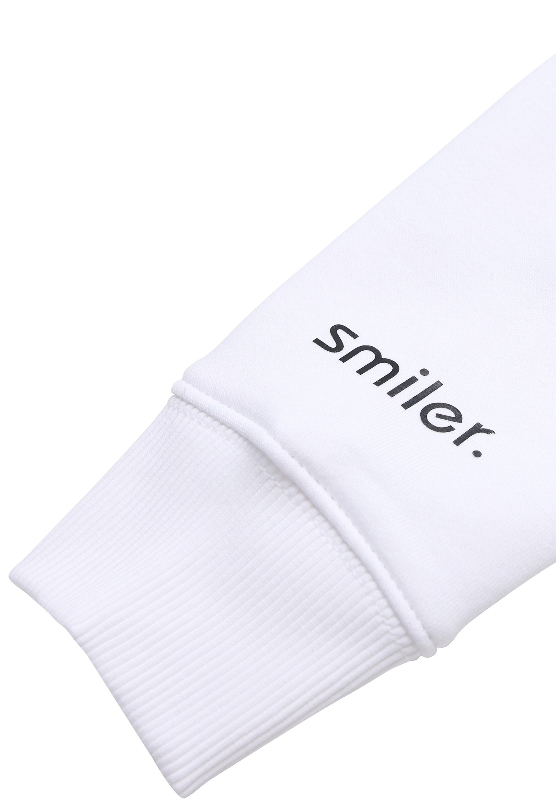 smiler. Sweatshirt 'Happy' in White