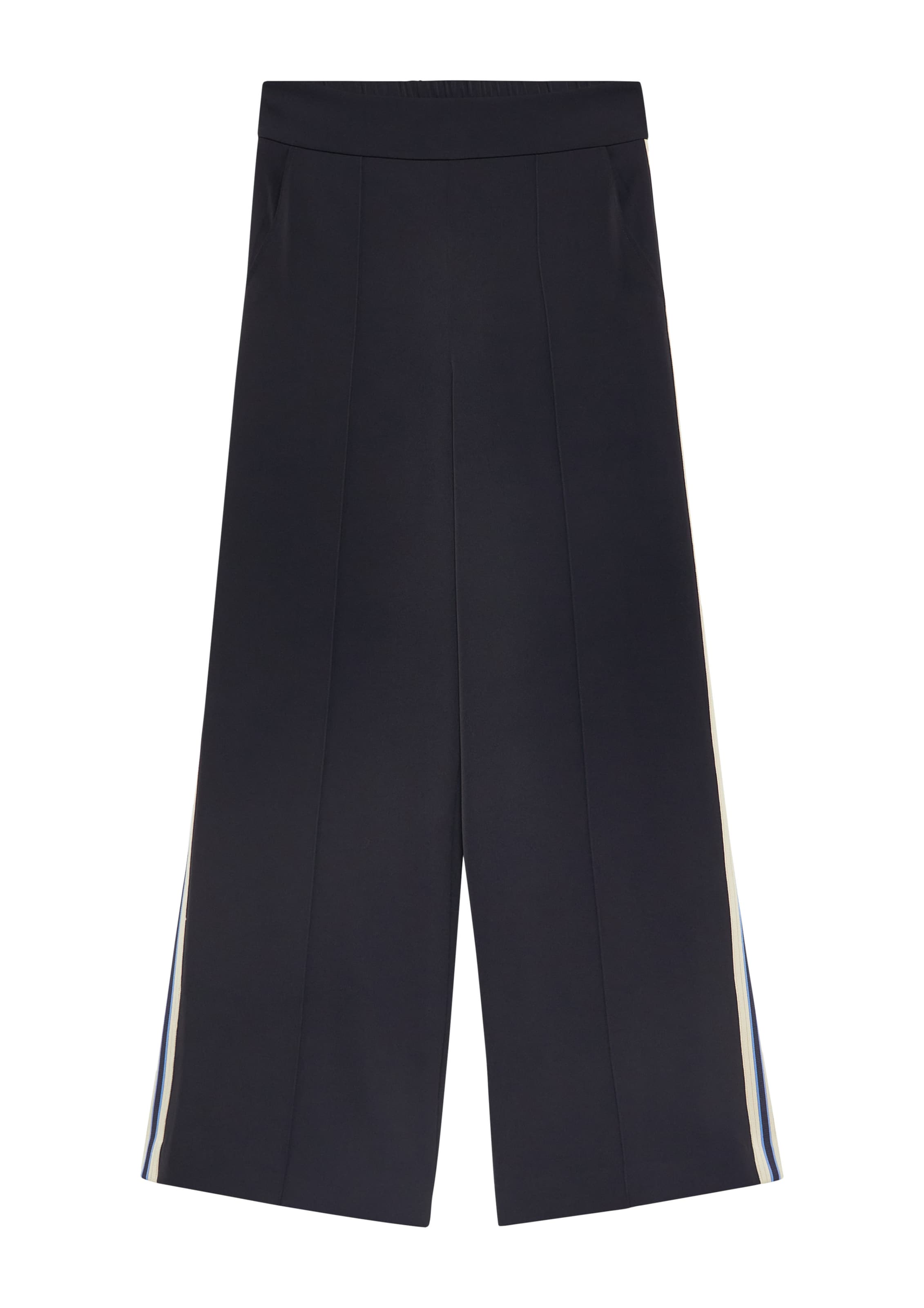 COMMA Wide leg Broek in Blauw: voorkant
