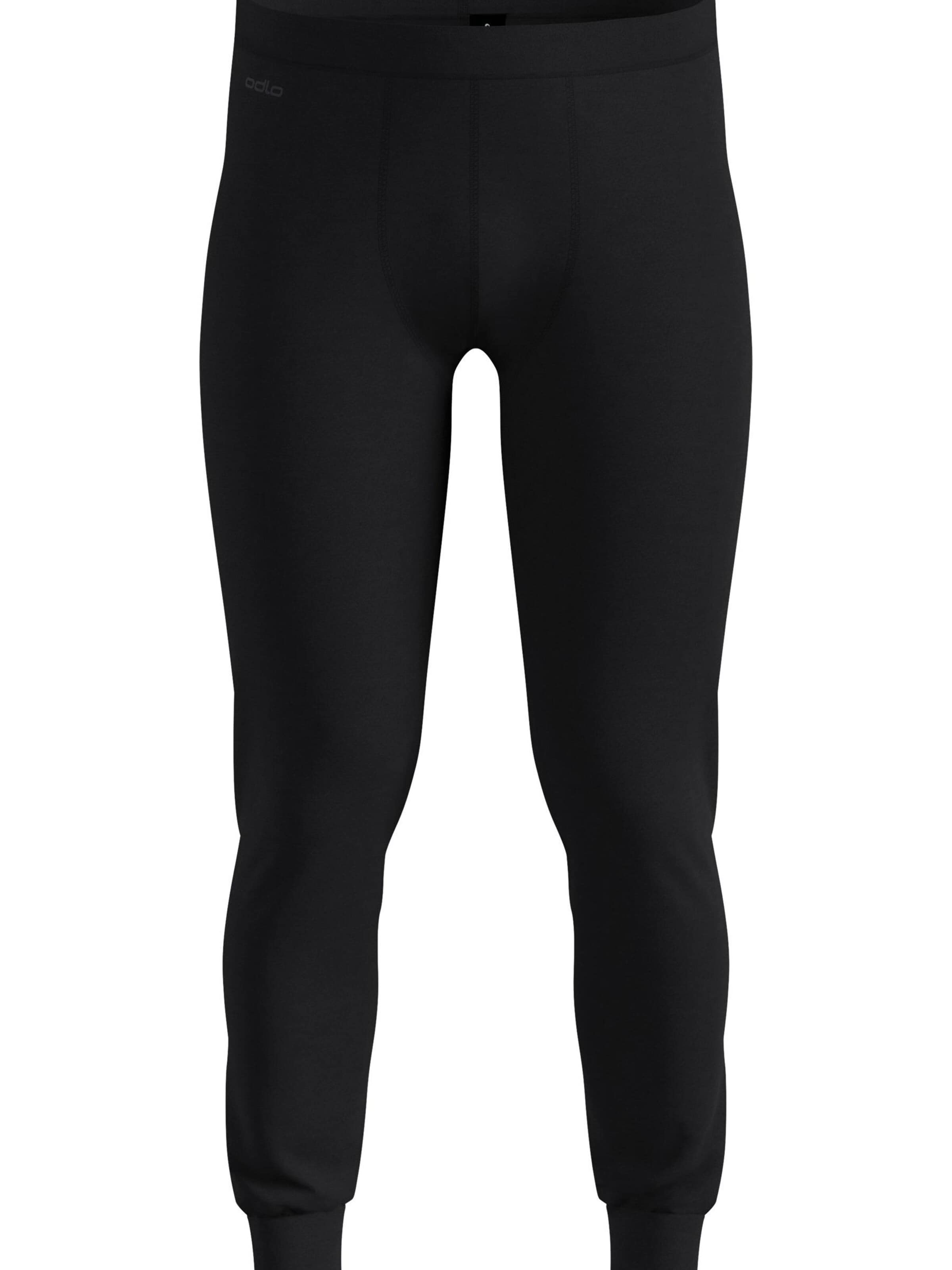 ODLO Slimfit Sporthose 'MERINO 200'‌‌‌‌‌‌‌‌‌ in Schwarz: Vorderseite