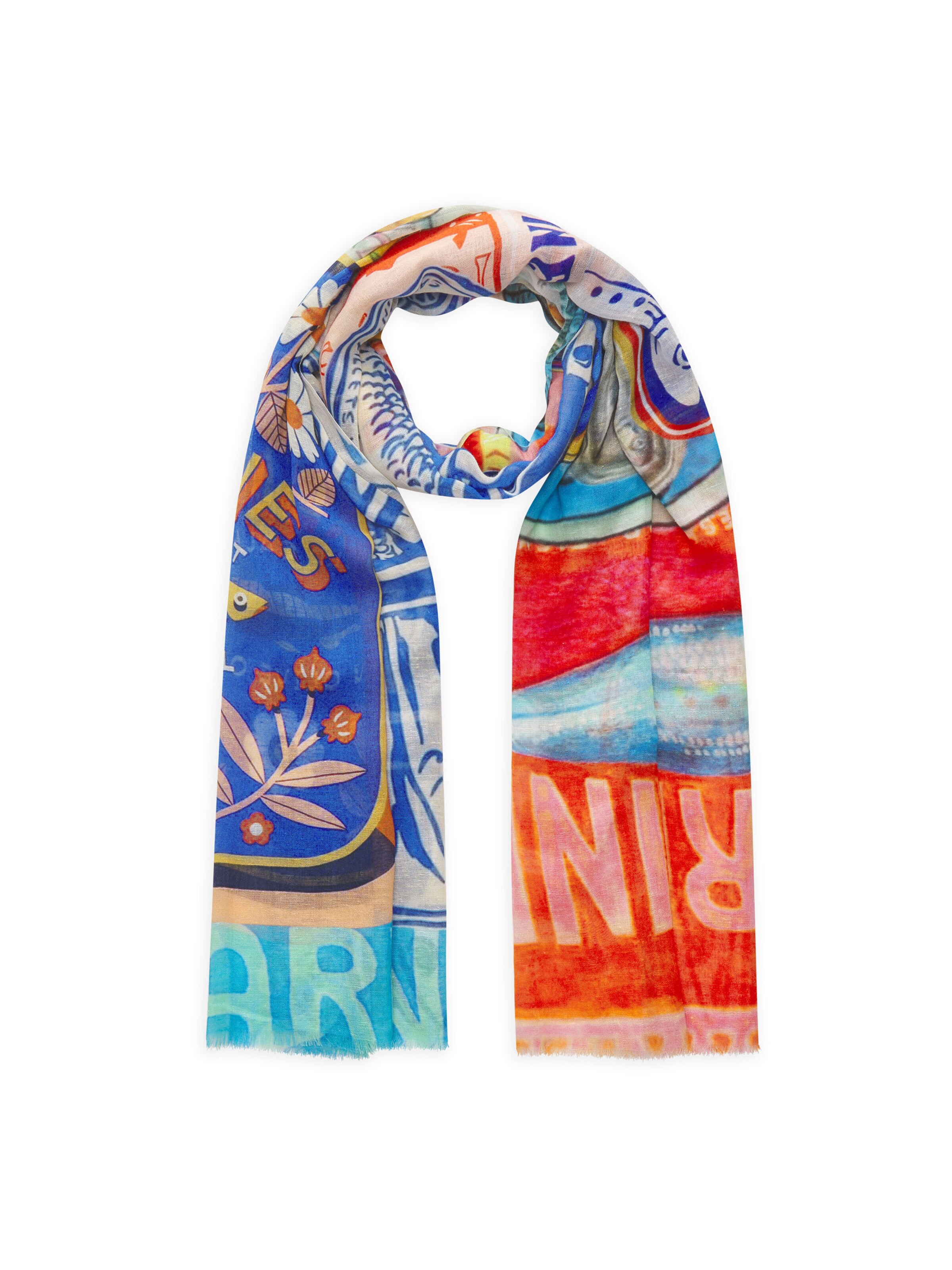 CODELLO Scarf in Blue: front