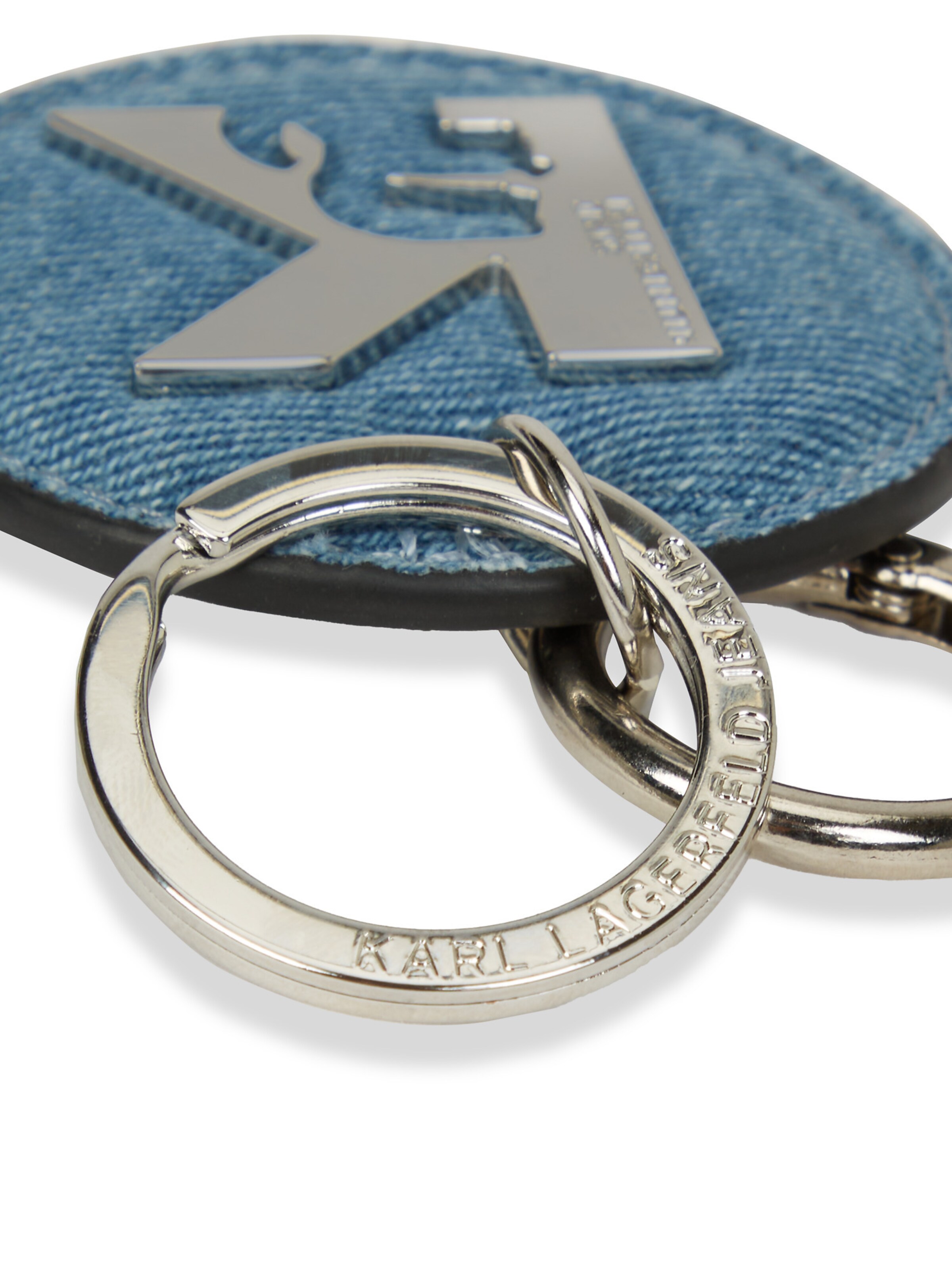 KARL LAGERFELD JEANS Key ring 'Denim' in Blue