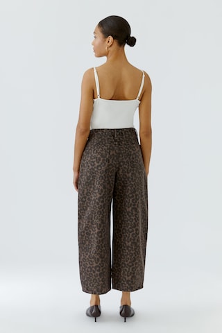 Wide leg Jeans di OUI in marrone