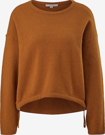comma casual identity Sweater in Brown: front