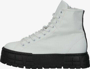 STEVE MADDEN Lace-Up Ankle Boots in White